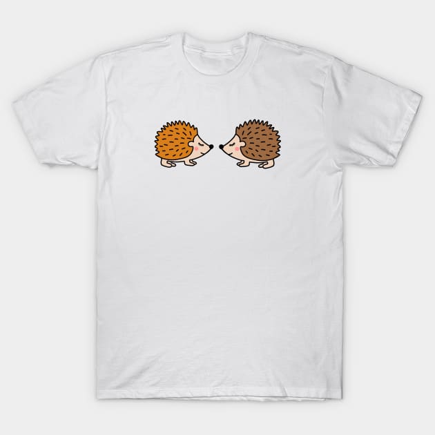 Cute little hedgehogs T-Shirt by bigmomentsdesign